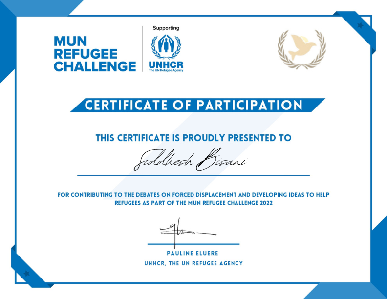 Participating In MUN Class Of 2024